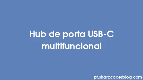 Hub de porta USB-C multifuncional - Thumbnail