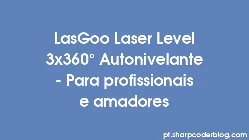 LasGoo Laser Level 3x360° Autonivelante - Para profissionais e amadores - Thumbnail