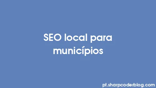 SEO local para municípios - Thumbnail