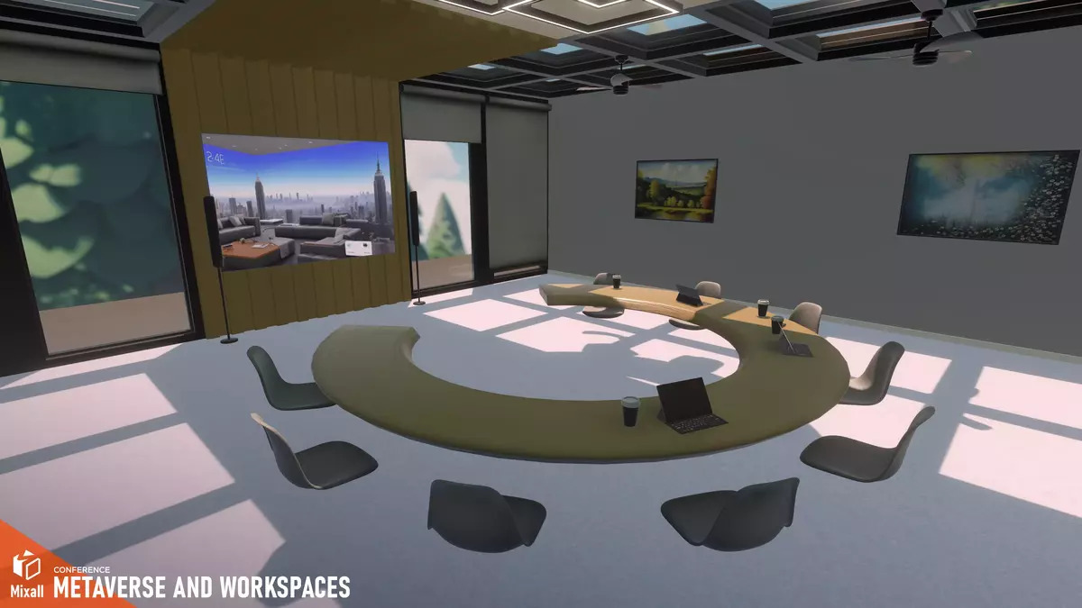 Metaverso e espaços de trabalho - Conferência - Pacote Unity Asset Store.