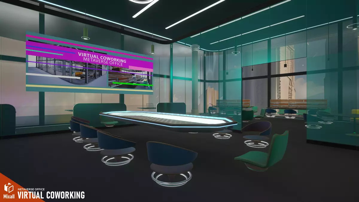 Coworking Virtual - Metaverse Office - Pacote Unity Asset Store.