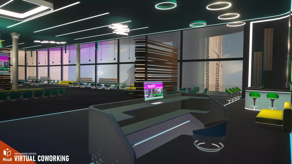 Coworking Virtual - Metaverse Office - Pacote Unity Asset Store.