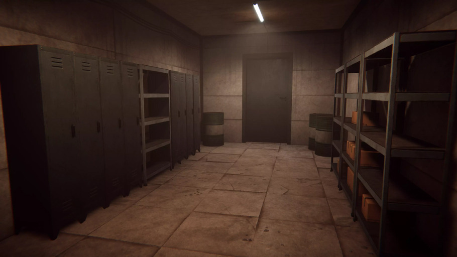 Ambiente modular escuro no Unity.