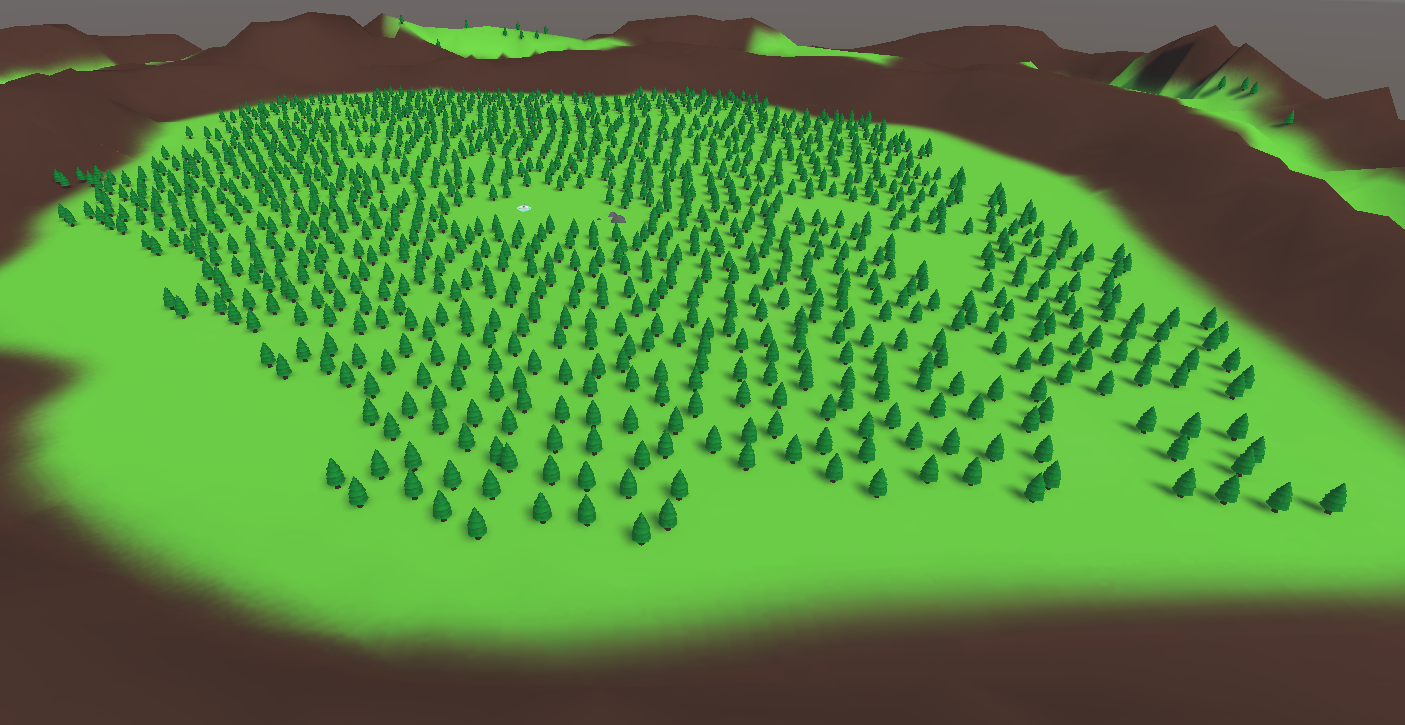 Cena Unity após otimização