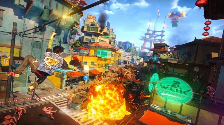 Captura de tela do jogo Sunset Overdrive