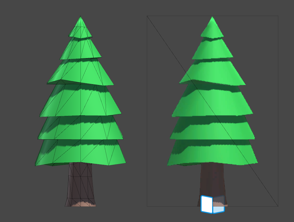 Modelo Billboard Mage 1.0 Pine Tree 3D para uma malha quádrupla